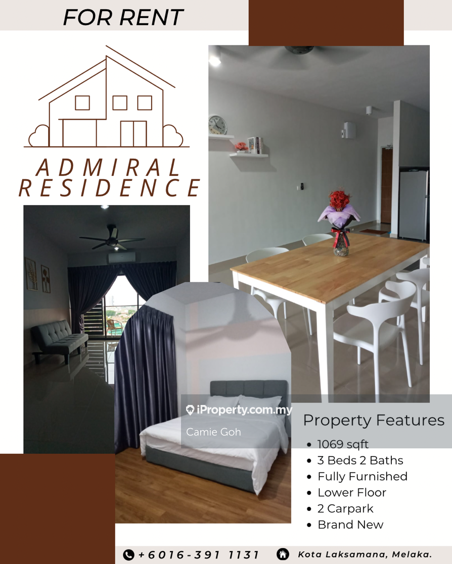 Admiral Residences Intermediate Condominium 3 bedrooms for rent in