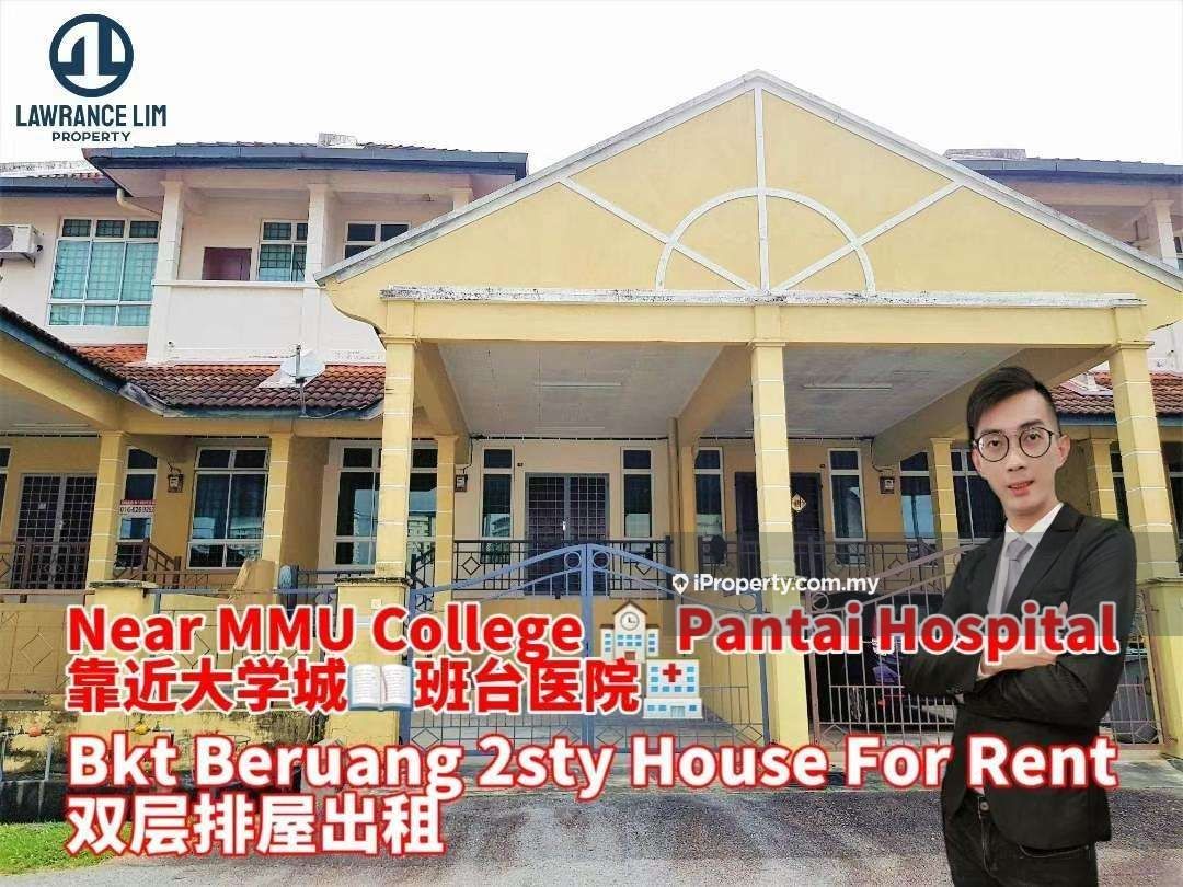 Near MMU Pantai Hospital Bukit Beruang, Bukit Beruang Intermediate 2sty Terrace/Link House 5