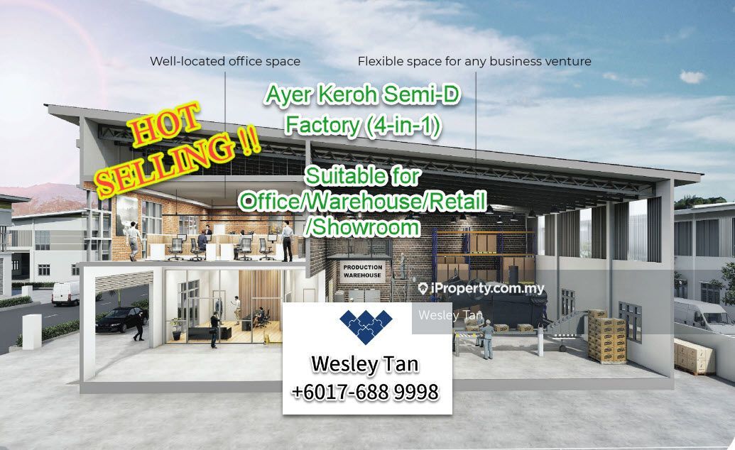 Ayer Keroh Industrial Park, Ayer Keroh SemiD Factory For Sale, Ayer