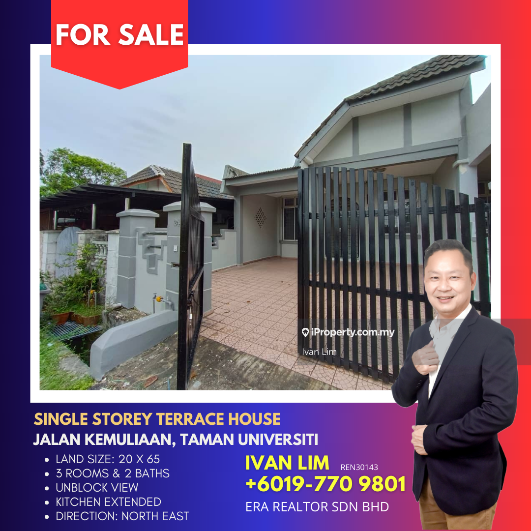 Skudai, Taman Universiti, Johor Bahru Intermediate 1sty Terrace/Link