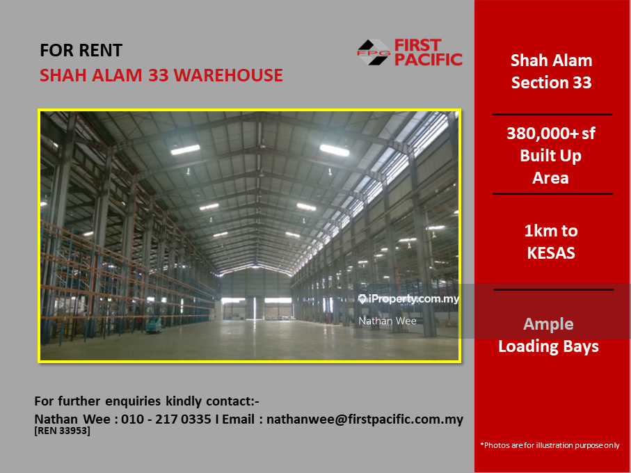 Shah Alam Section 33 Warehouse Logistics Hub, Shah Alam Warehouse for ...