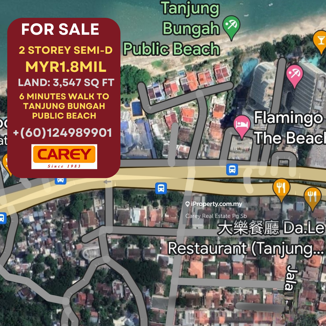 Tanjung Bungah Intermediate Semidetached House 5+1 bedrooms for sale