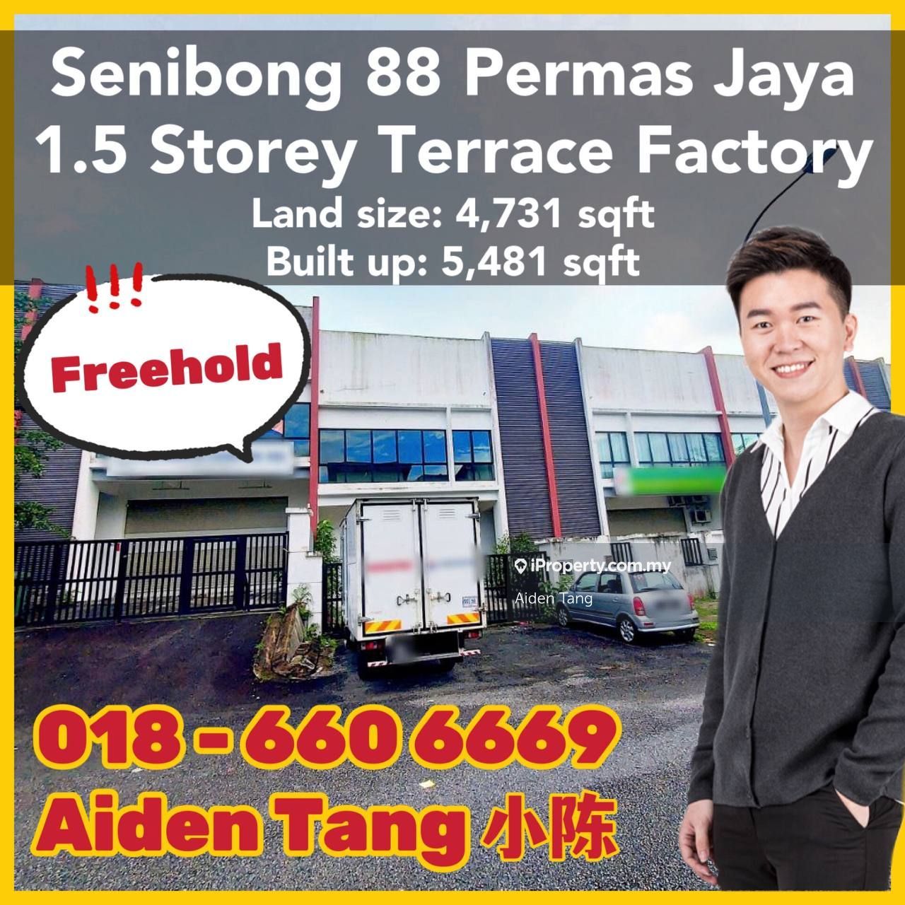 Permas Jaya Terrace Factory in Senibong 88, Permas Jaya, Kawasan