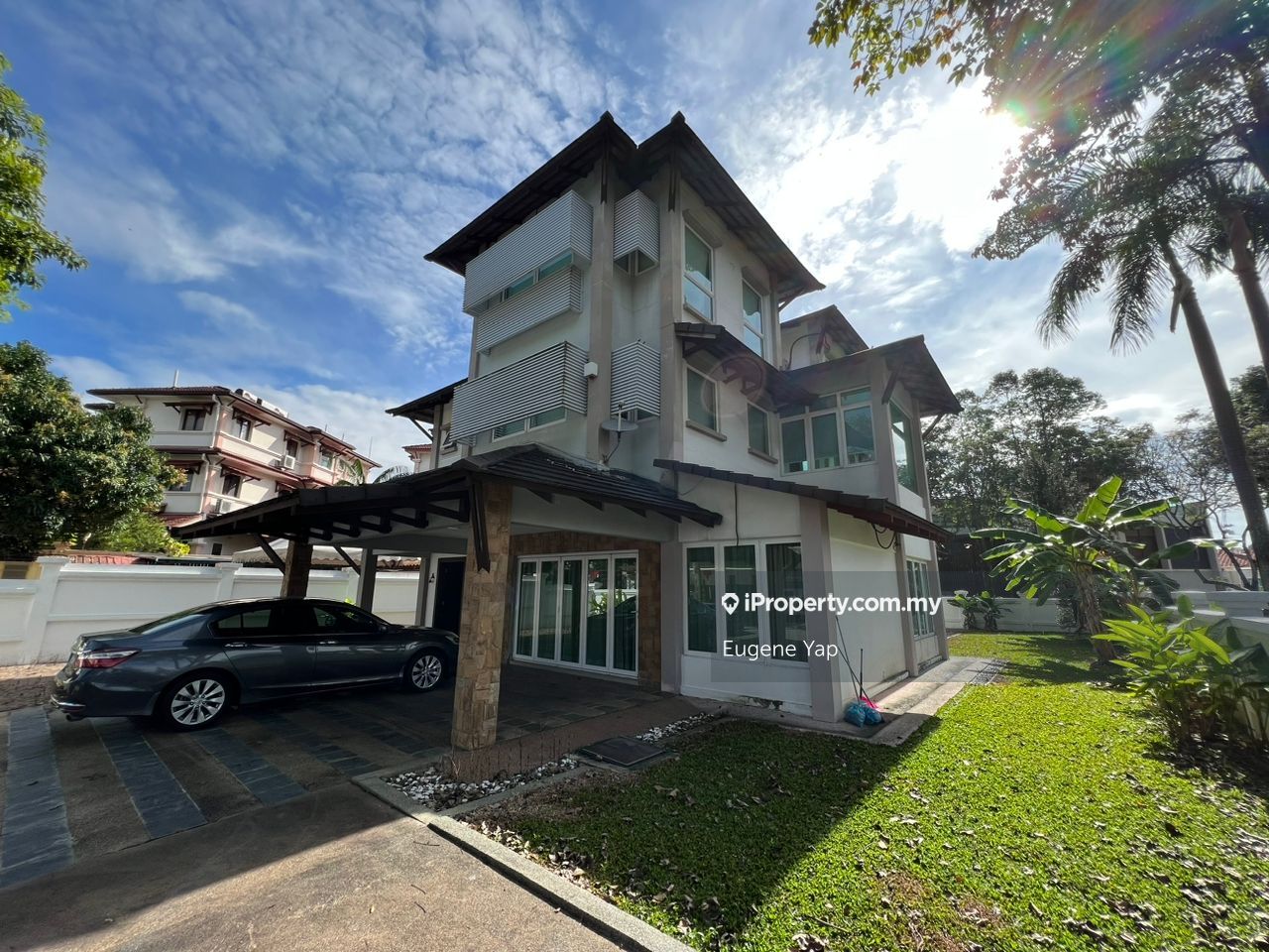 Partly Furnished Corner 3 Storey Bungalow For Sale