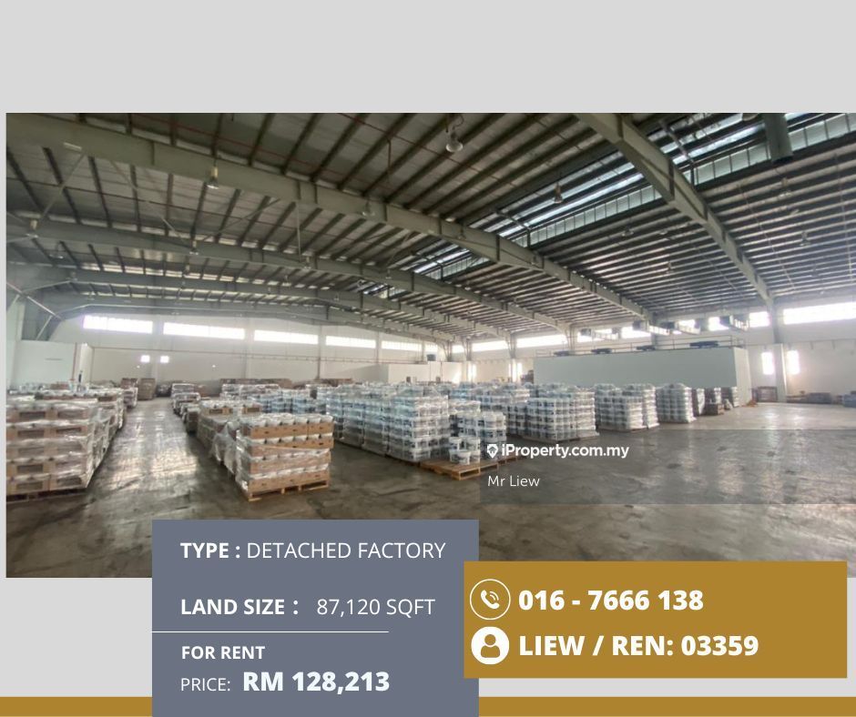 TebrauDetached Factory Johor Bahru, Johor , Tebrau, Johor Bahru