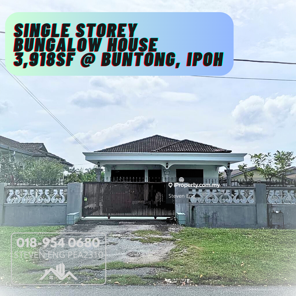 Buntong, First Garden, Ipoh Intermediate Bungalow 4 bedrooms for sale