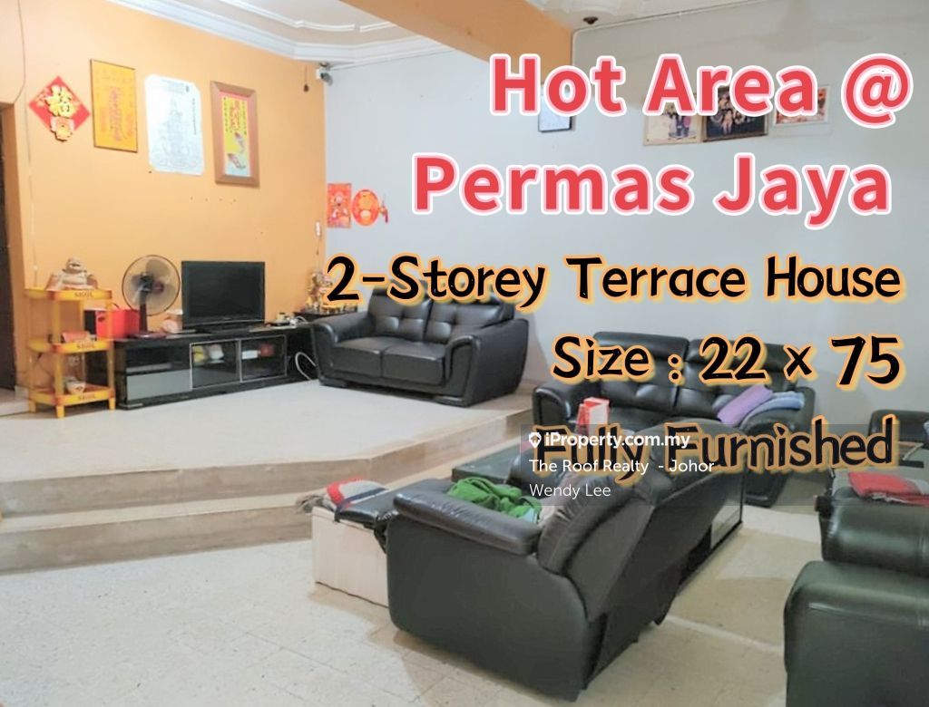 Permas Jaya Intermediate 2sty Terrace/Link House 4 bedrooms for sale