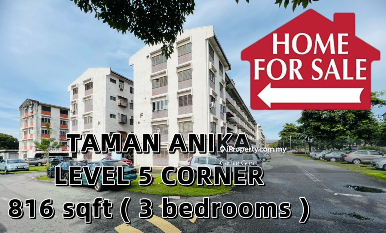 Taman Anika Corner lot Flat 3 bedrooms for sale in Melaka City, Melaka
