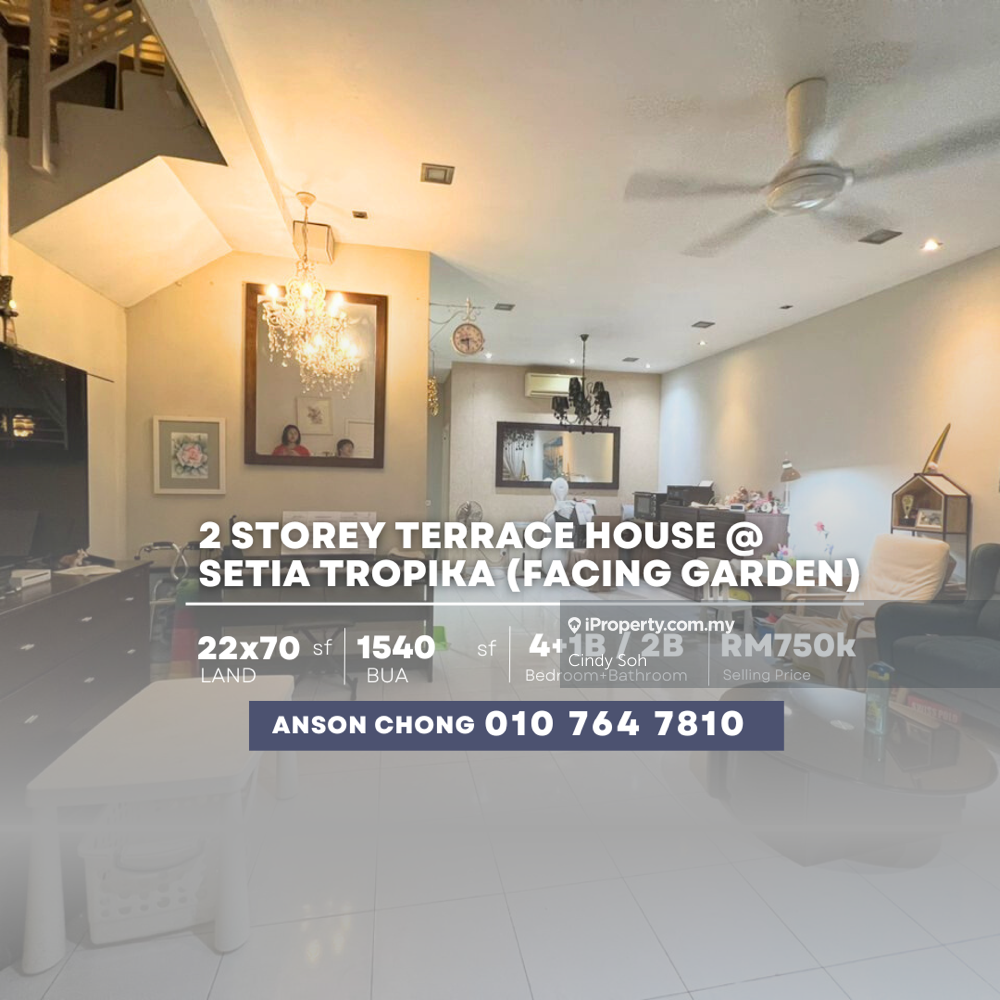 2Storey Terrace, 22x70, Setia Tropika, Johor Bahru for sale RM750000