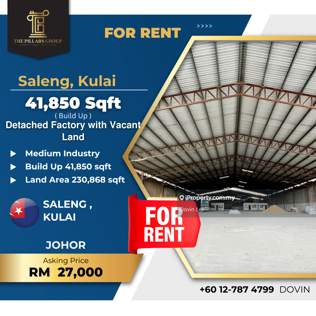 Saleng,Kulai-Detached Factory, Saleng, Kulai Warehouse for rent ...