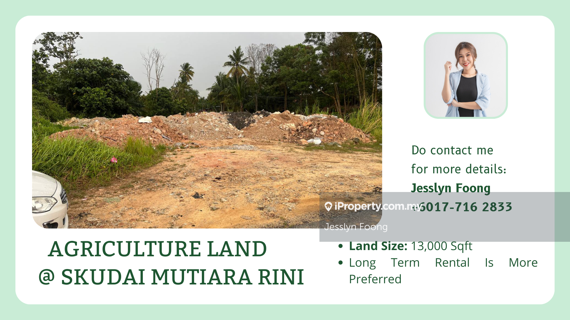 Skudai Mutiara Rini , Lima Kedai Area Agriculture Land For Rent, Skudai