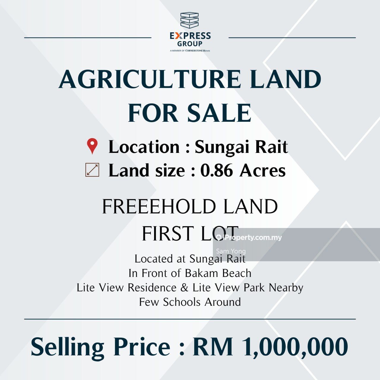 Agriculture Land at Sungai Rait (Near Bakam Beach), Miri for sale
