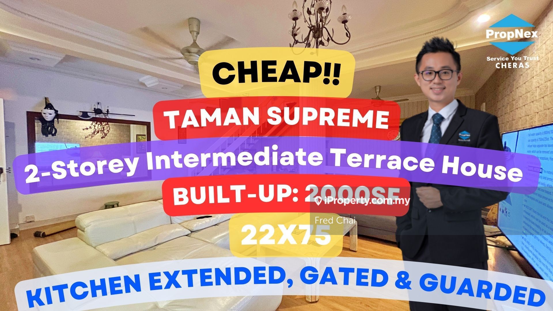 Taman Supreme, Cheras 2sty Terrace/Link House 4+1 bedrooms for sale