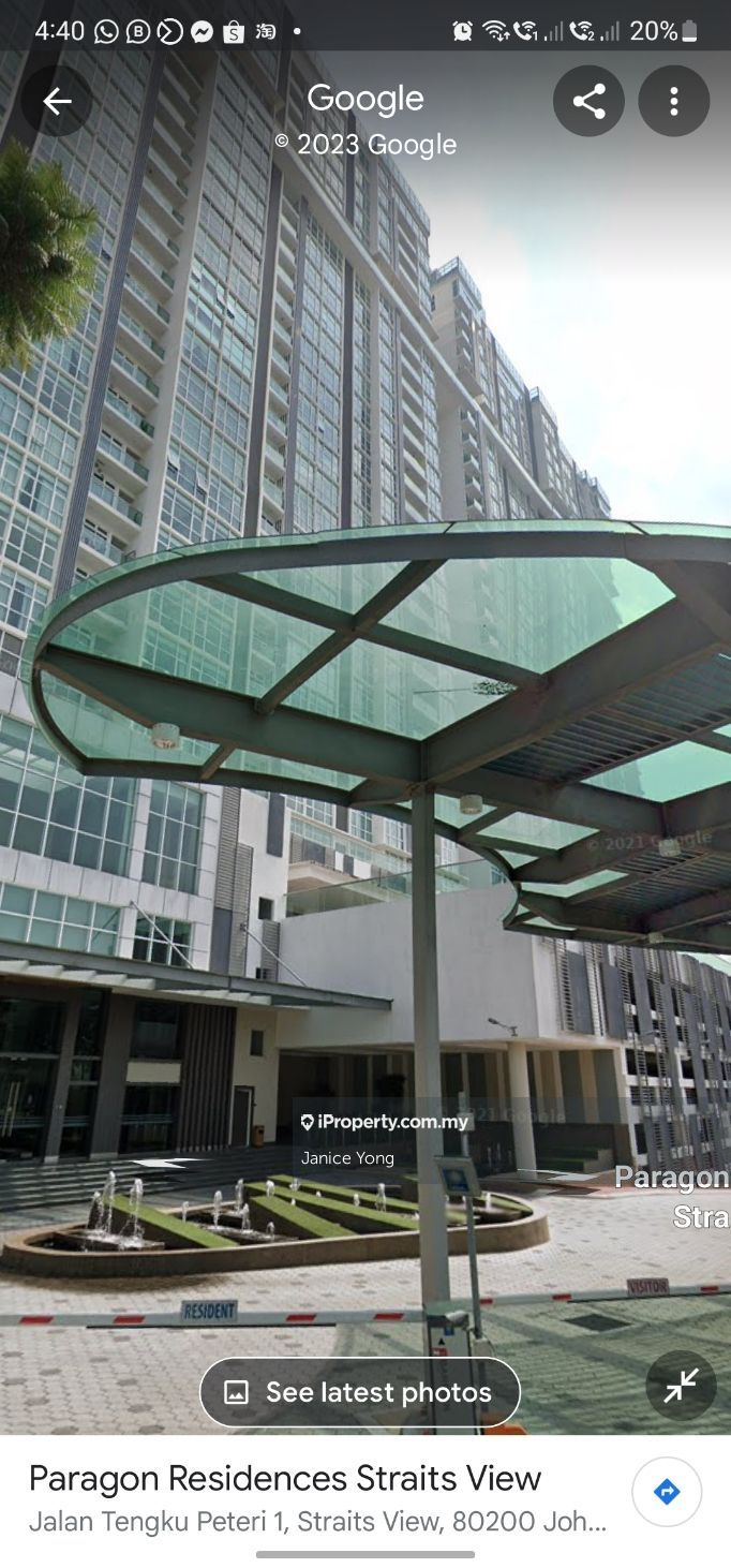 Paragon Residences Straits View Serviced Residence 2 bedrooms for