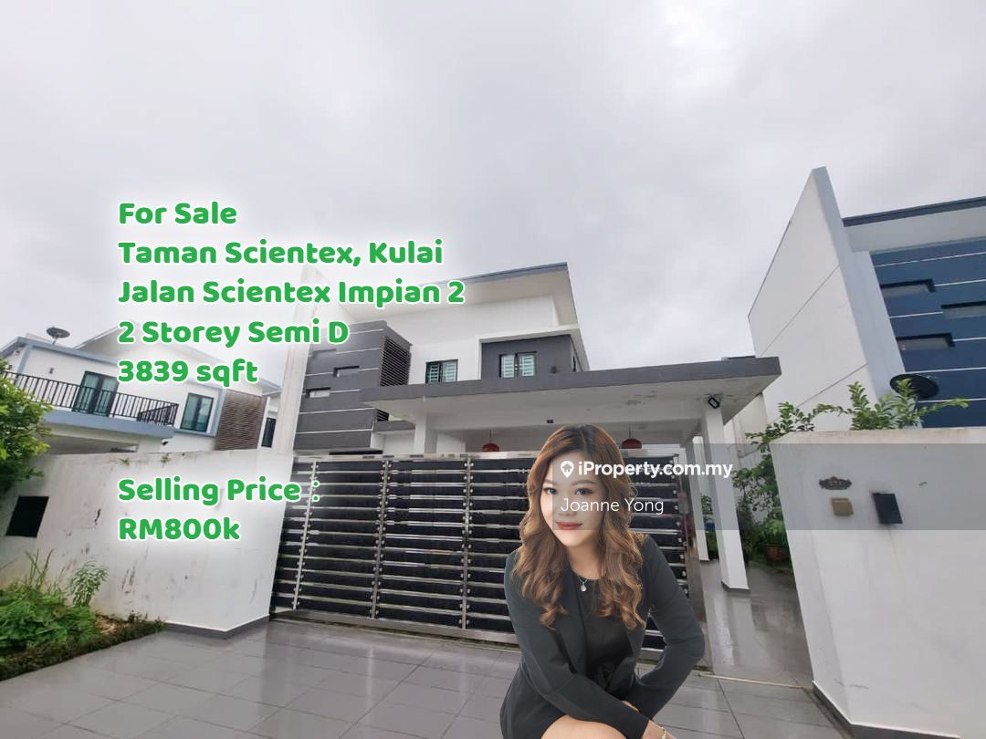 Taman Scientex Kulai, Kulai Intermediate Semidetached House 4 bedrooms
