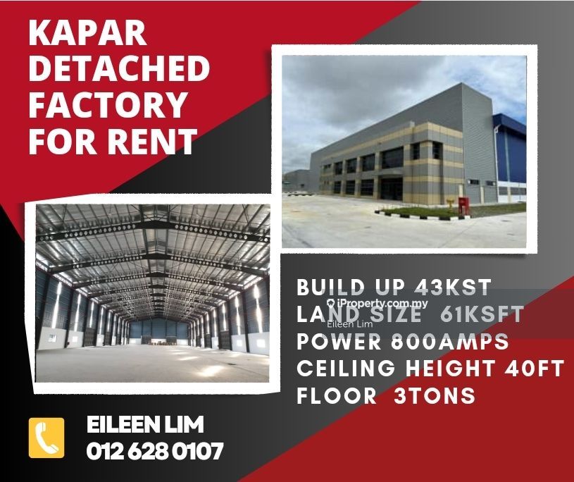 Kapar Meru Aman Perdana Klang Detached Factory For Rent Iproperty Com My