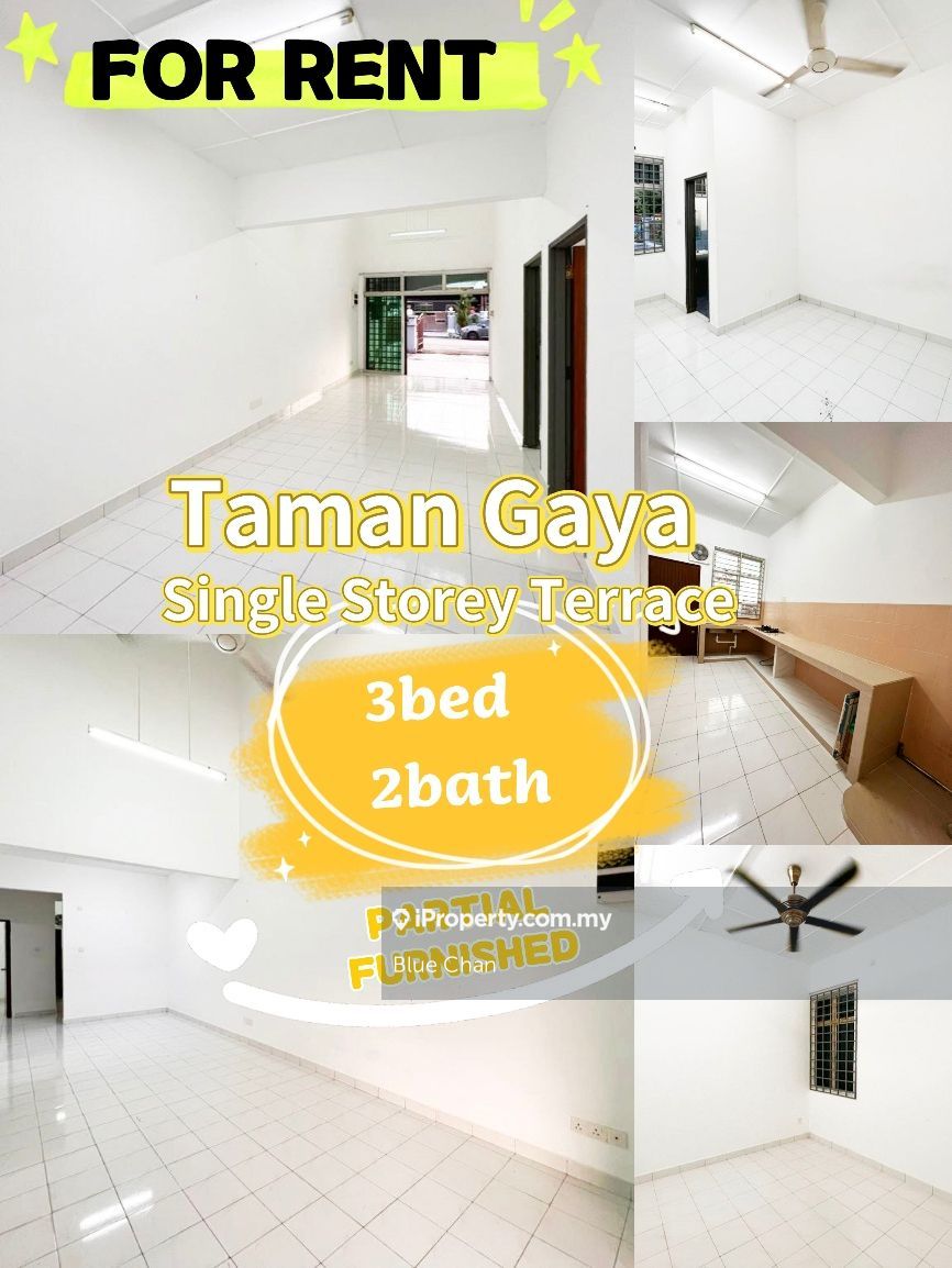 Taman Gaya, Ulu Tiram 1sty Terrace/Link House 3 bedrooms for rent