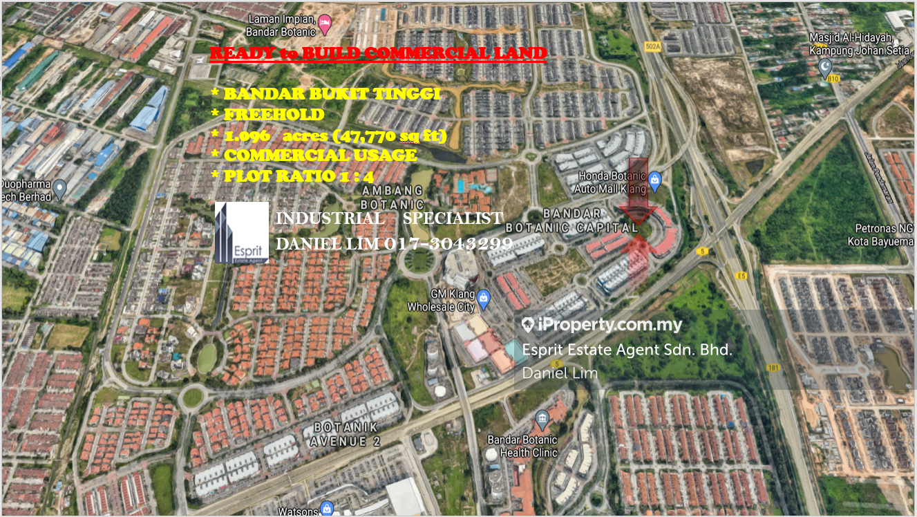 商业地 出售 1 096 Acres Ready To Build Commercial Land Bandar Botanic Klang Bandar Bukit Tinggi Commercial Land For Sale Iproperty Com My