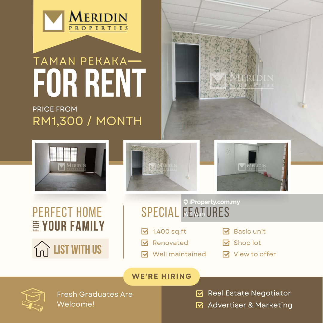 Shop Lot Taman Pekaka, Nibong Tebal Shop for rent