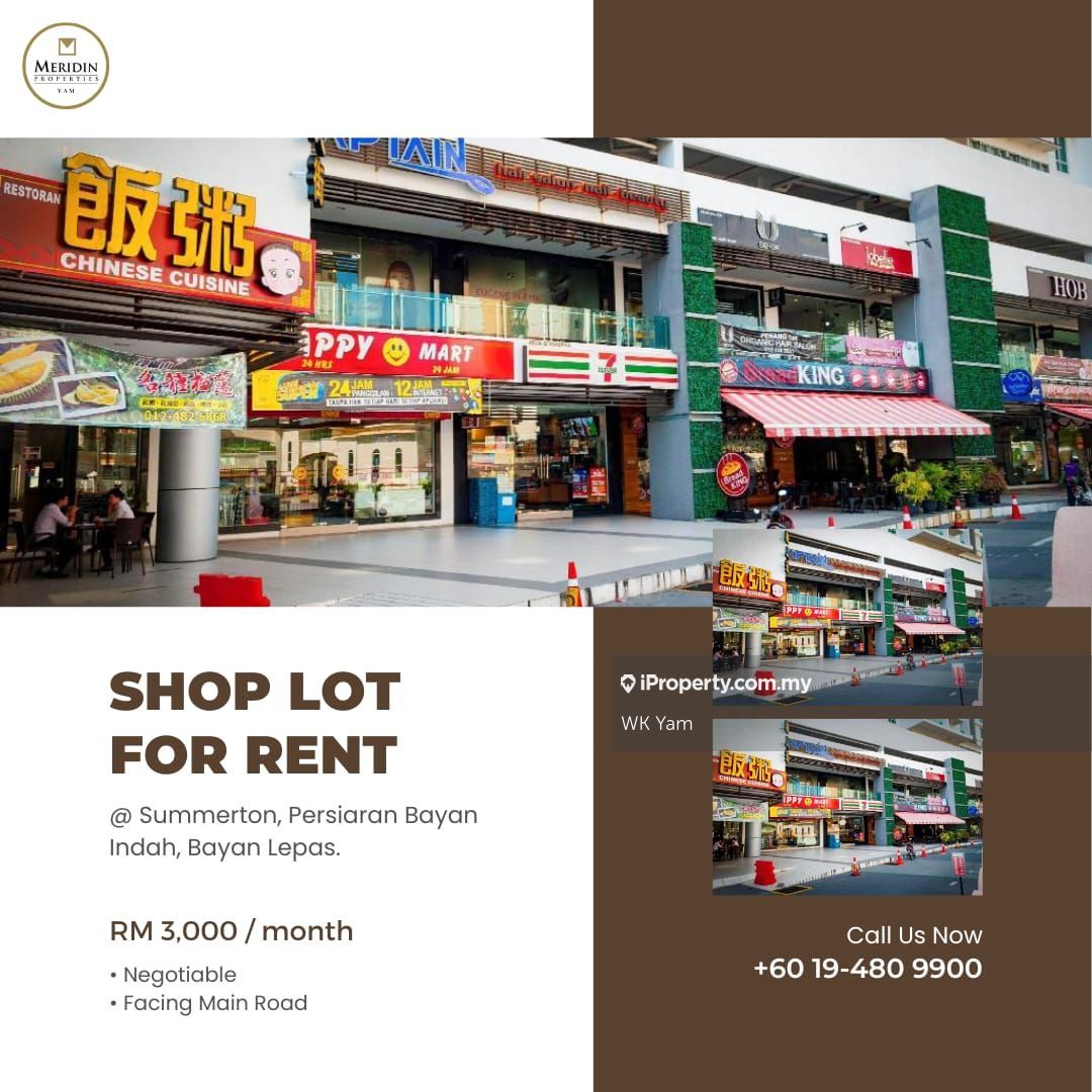 Summerton, Commercial Shop Lot Bayan Lepas, Bayan Lepas Shop untuk