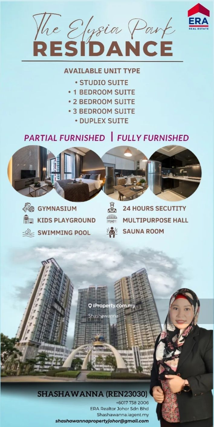 The Elysia Park Residence Intermediate Apartment for sale in Iskandar