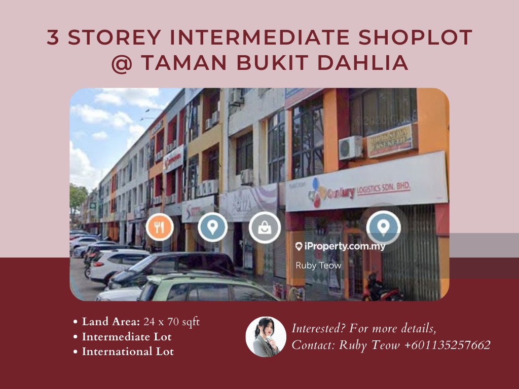 Taman Bukit Dahlia 3 Storey Shoplot for Sale, Taman Bukit Dahlia, Pasir Gudang