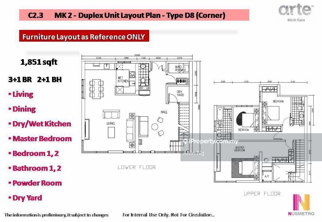 Arte Mont Kiara Serviced Residence 3 2 Bedrooms For Sale In Mont Kiara Kuala Lumpur Iproperty Com My