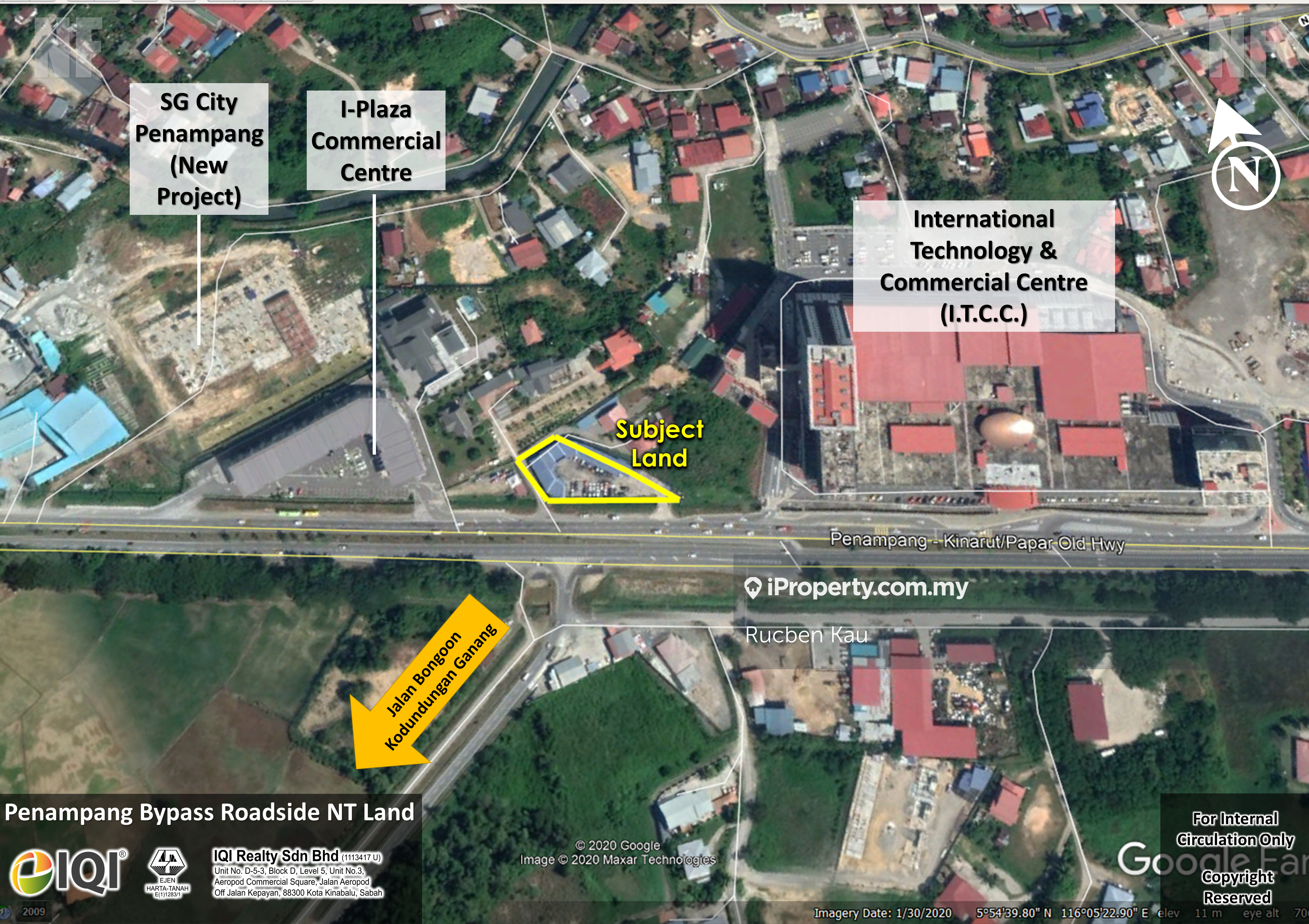 Penampang Bypass Roadside NT Lands , Penampang