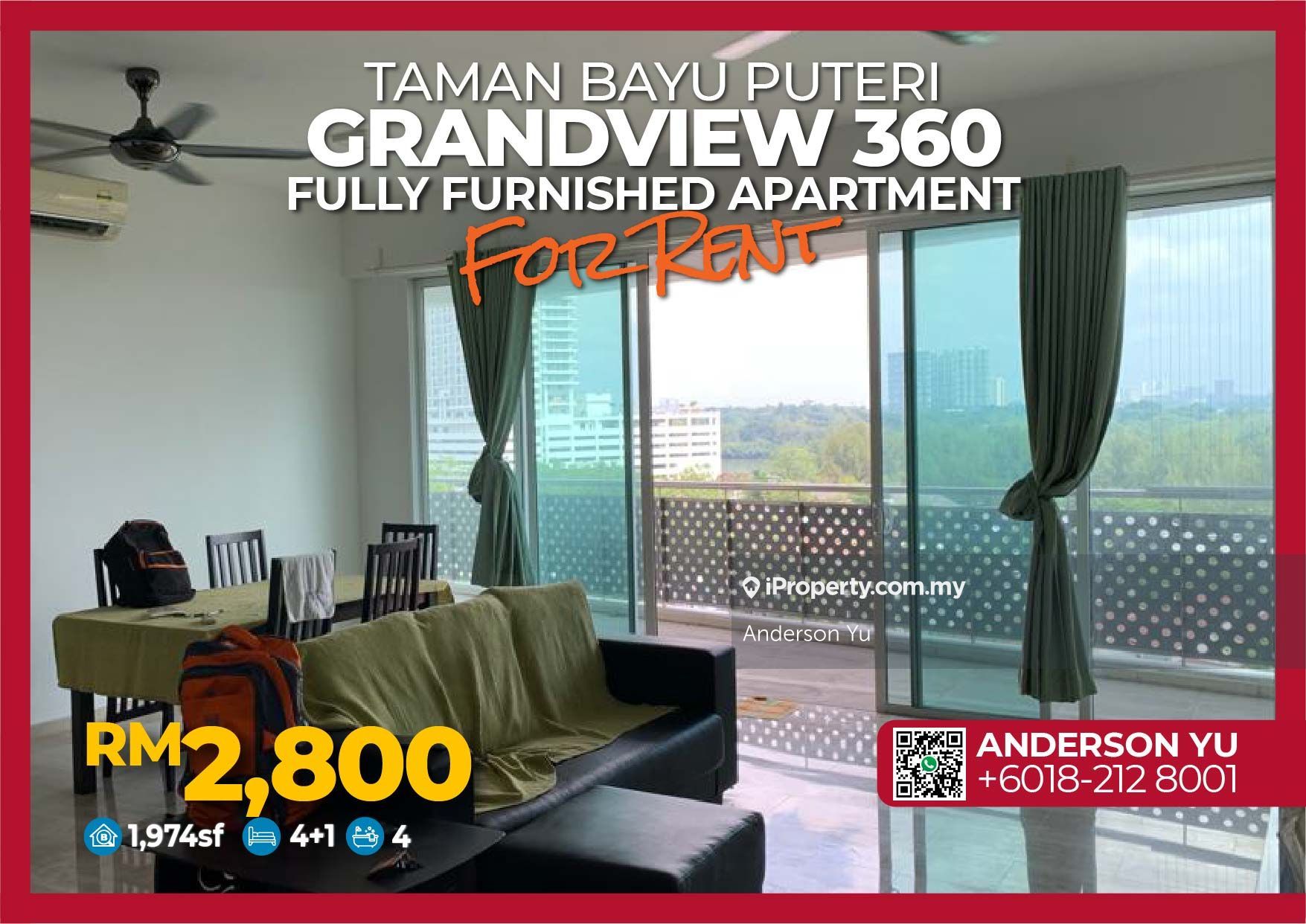 Grandview 360 Condominium 5 bedrooms for rent in Johor Bahru, Johor