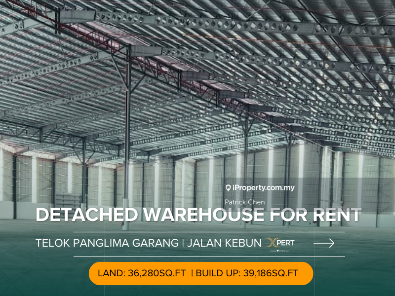 Telok Panglima Garang New Warehouse for Rent, Jalan Kebun Klang Shah ...