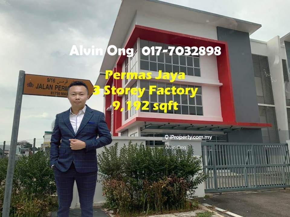 Permas Jaya 3 Storey SemiDetached Factory , Permas Jaya, Kota Puteri