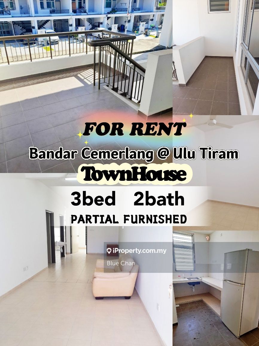 Bandar Cemerlang, Ulu Tiram Townhouse 3 Bedrooms For Rent | IProperty ...