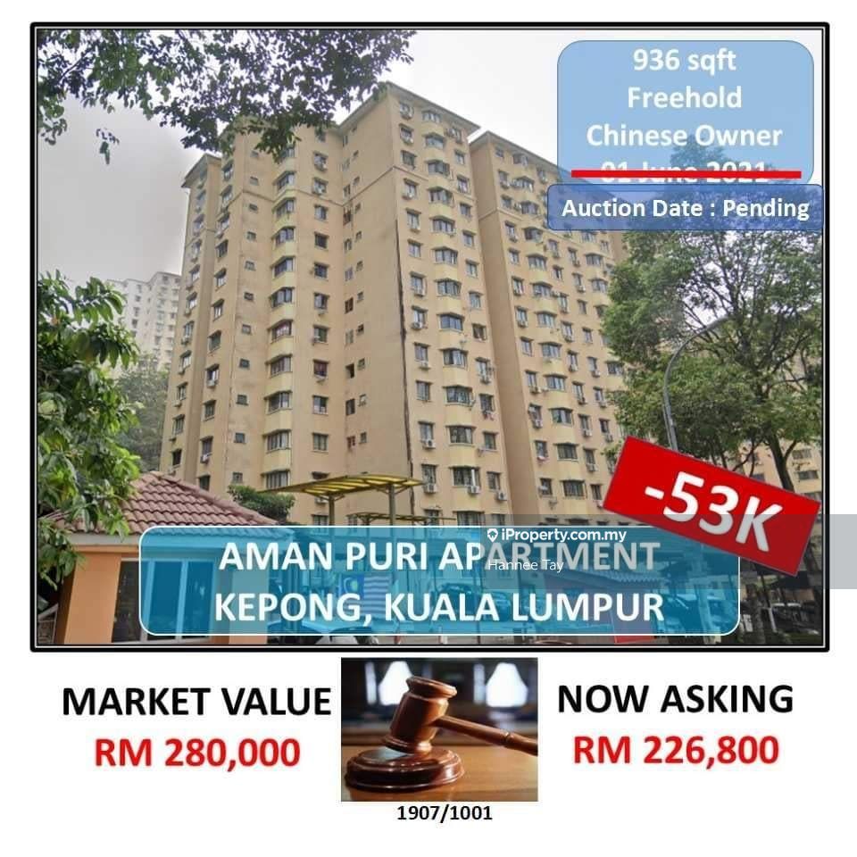 Aman Puri Apartment Apartment 3 Bedrooms For Sale In Kepong Selangor Iproperty Com My