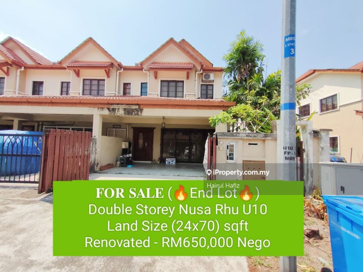 Nusa Rhu U10, Shah Alam 2sty Terrace/Link House 4+1 bedrooms for sale