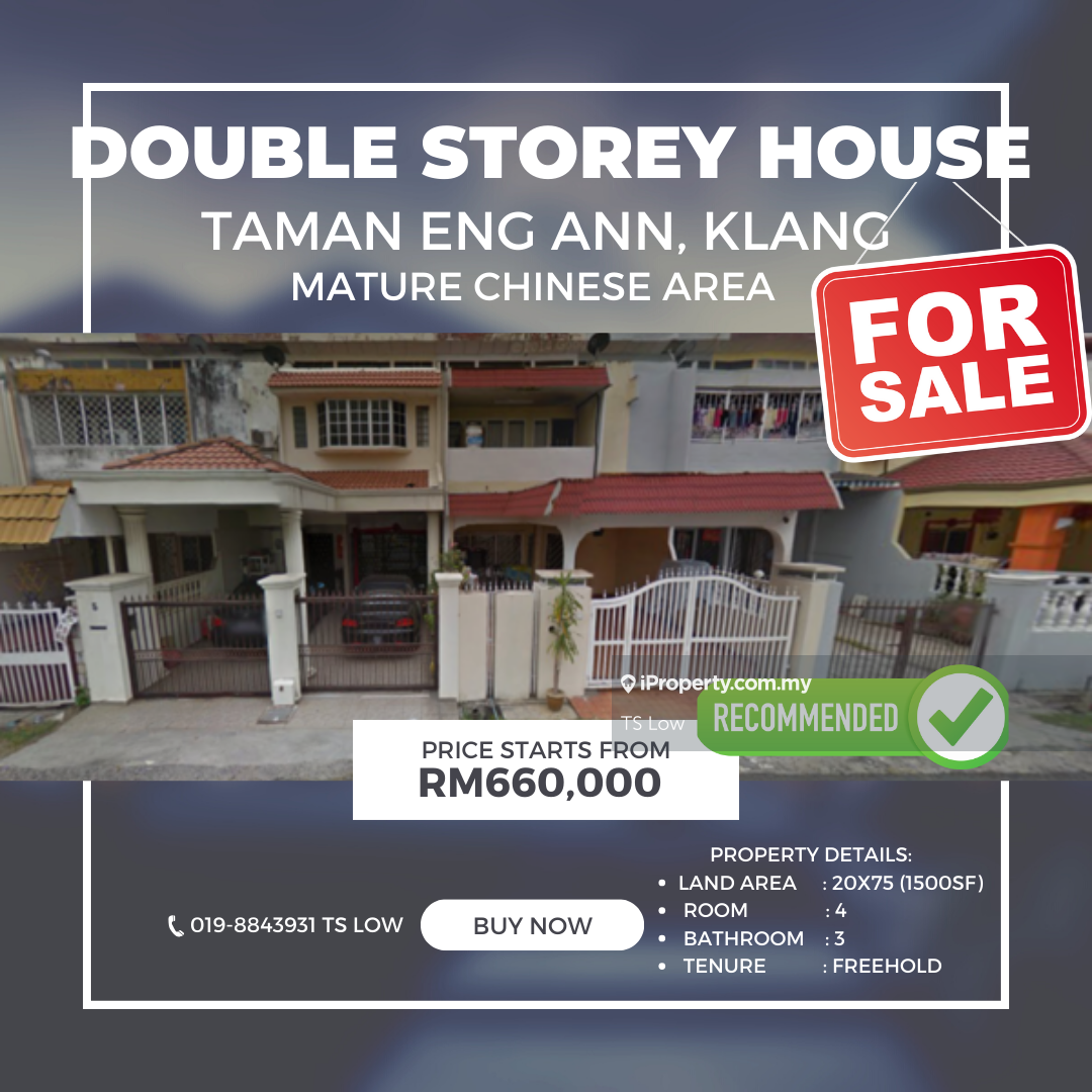 Taman Eng Ann, Berkeley, Klang 2-sty Terrace/Link House 4 bedrooms for ...