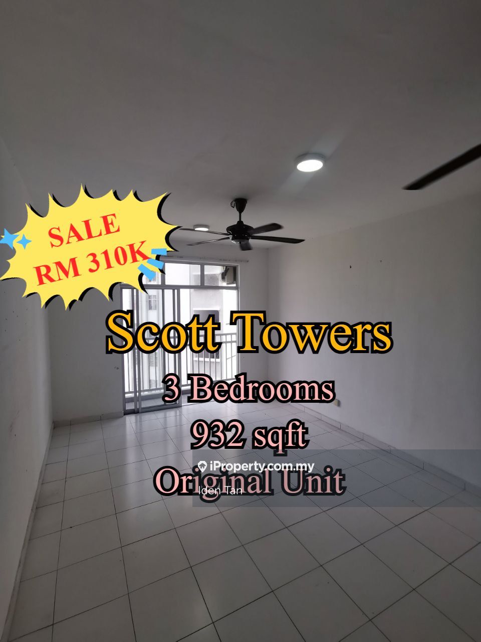 Scott Towers Larkin JB Condominium 3 bedrooms for sale in Johor Bahru