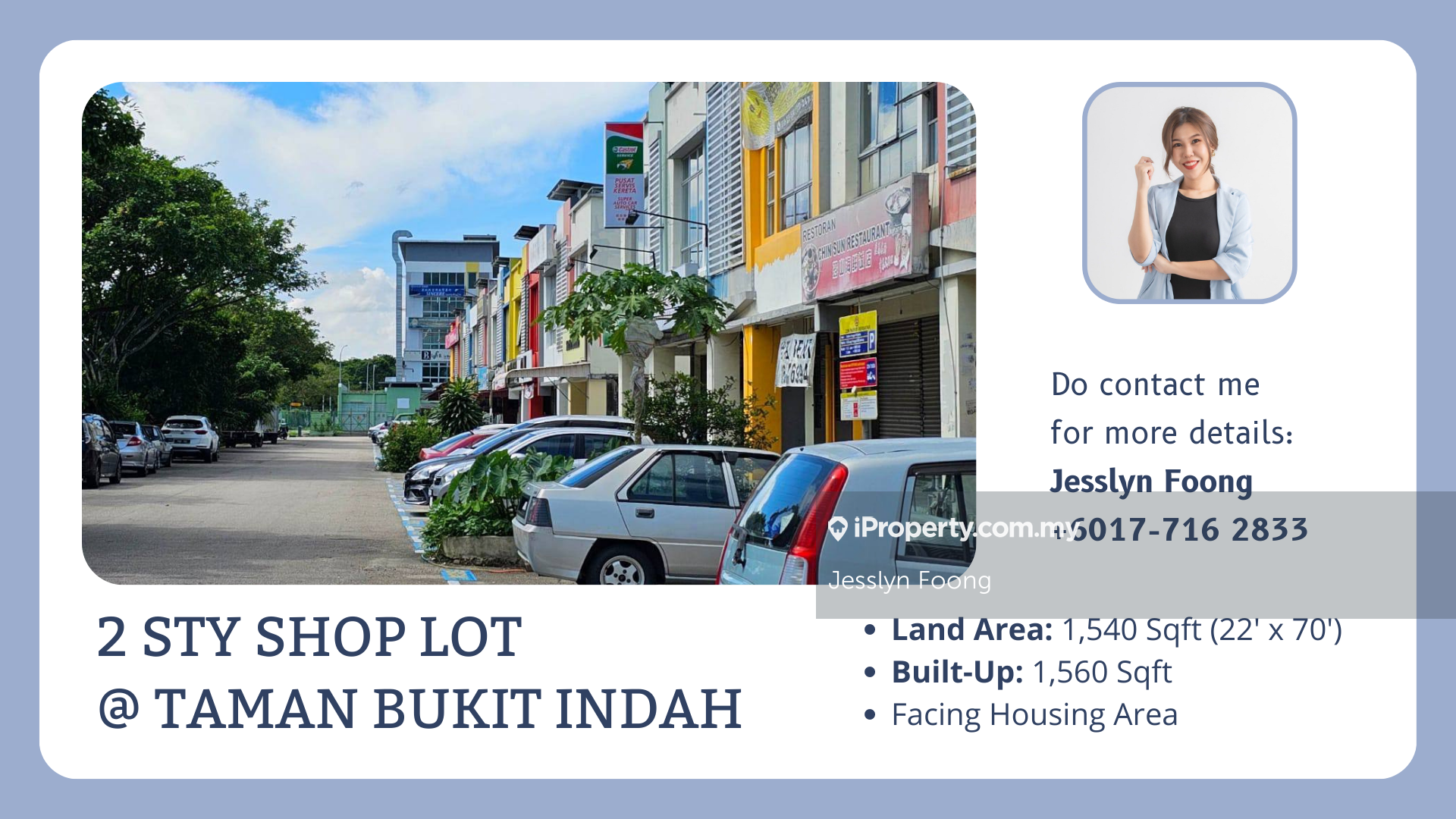 Taman Bukit Indah 2 Sty Shop Lot for Sale or Rent, Taman Bukit Indah
