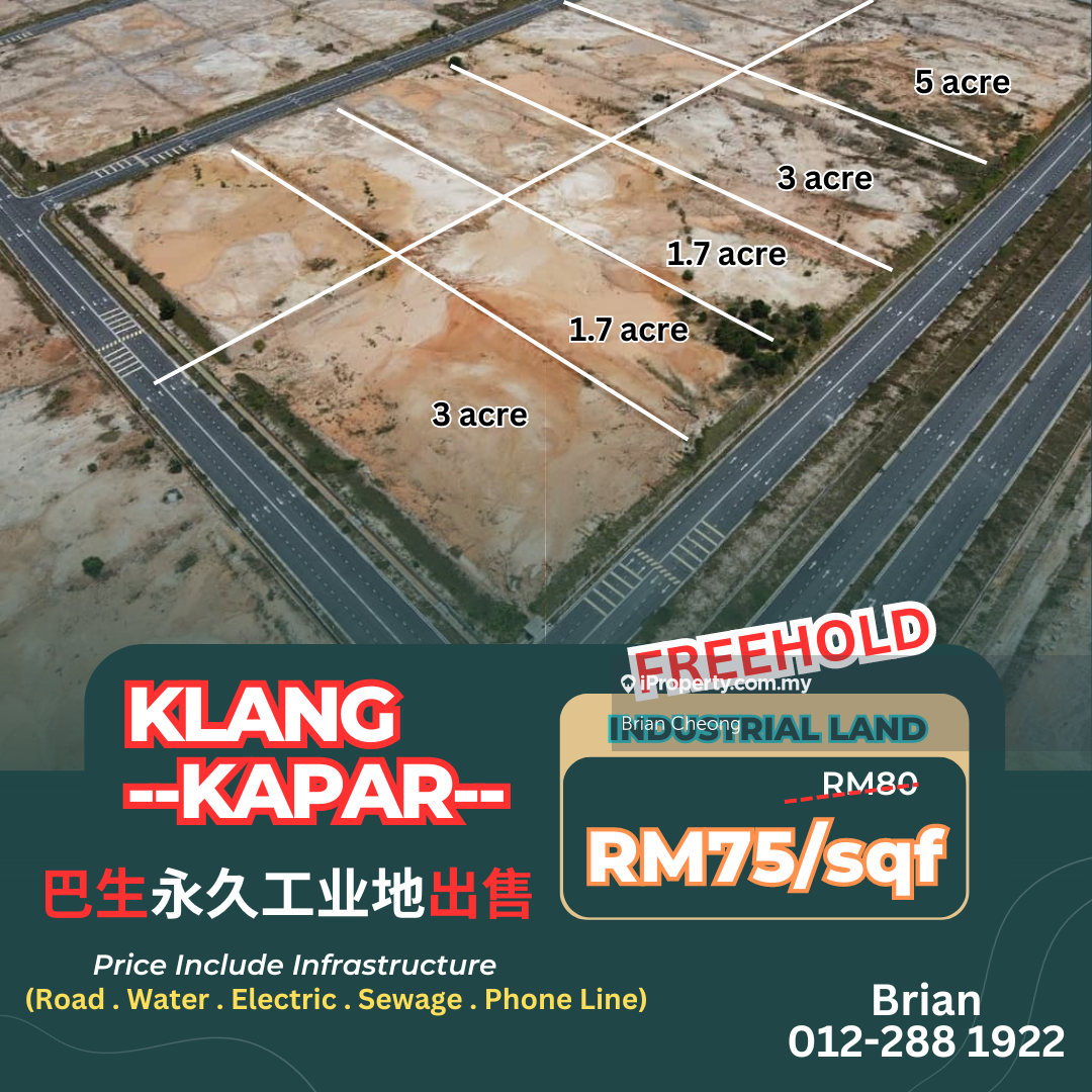 Klang Kapar Industrial Land For Sale, Kapar, Klang Industrial Land for