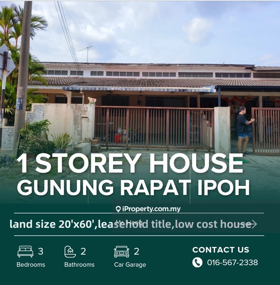 Gunung Rapat, Ipoh for sale RM220000 iProperty Malaysia