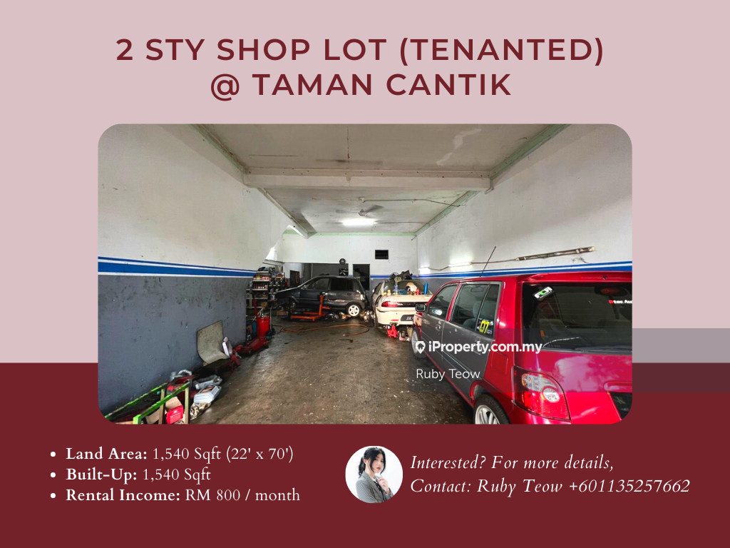Taman Cantik 2 Sty Shop Lot (Tenanted) for Sale, Taman Cantik, Kulai