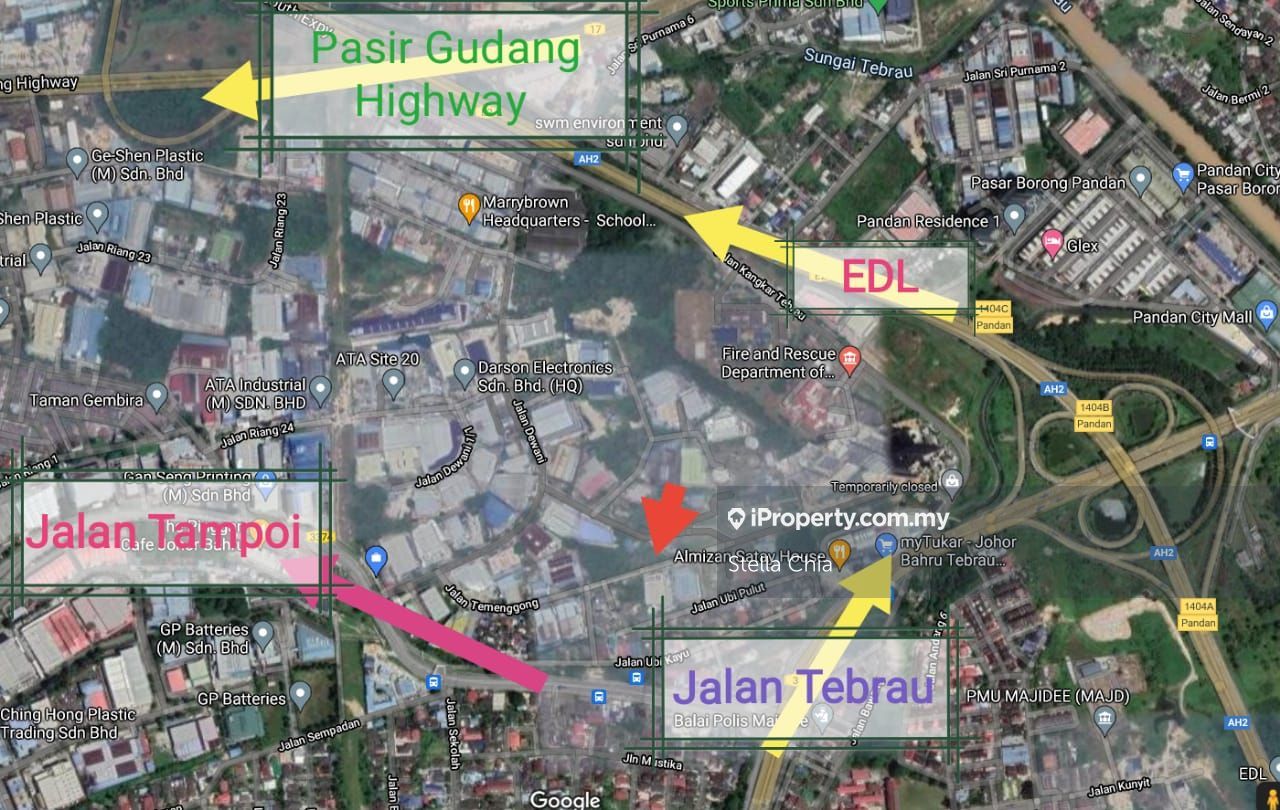 Tampoi 0.9388 Acres Light Industrial Land, Jalan Temenggong, , Tampoi ...