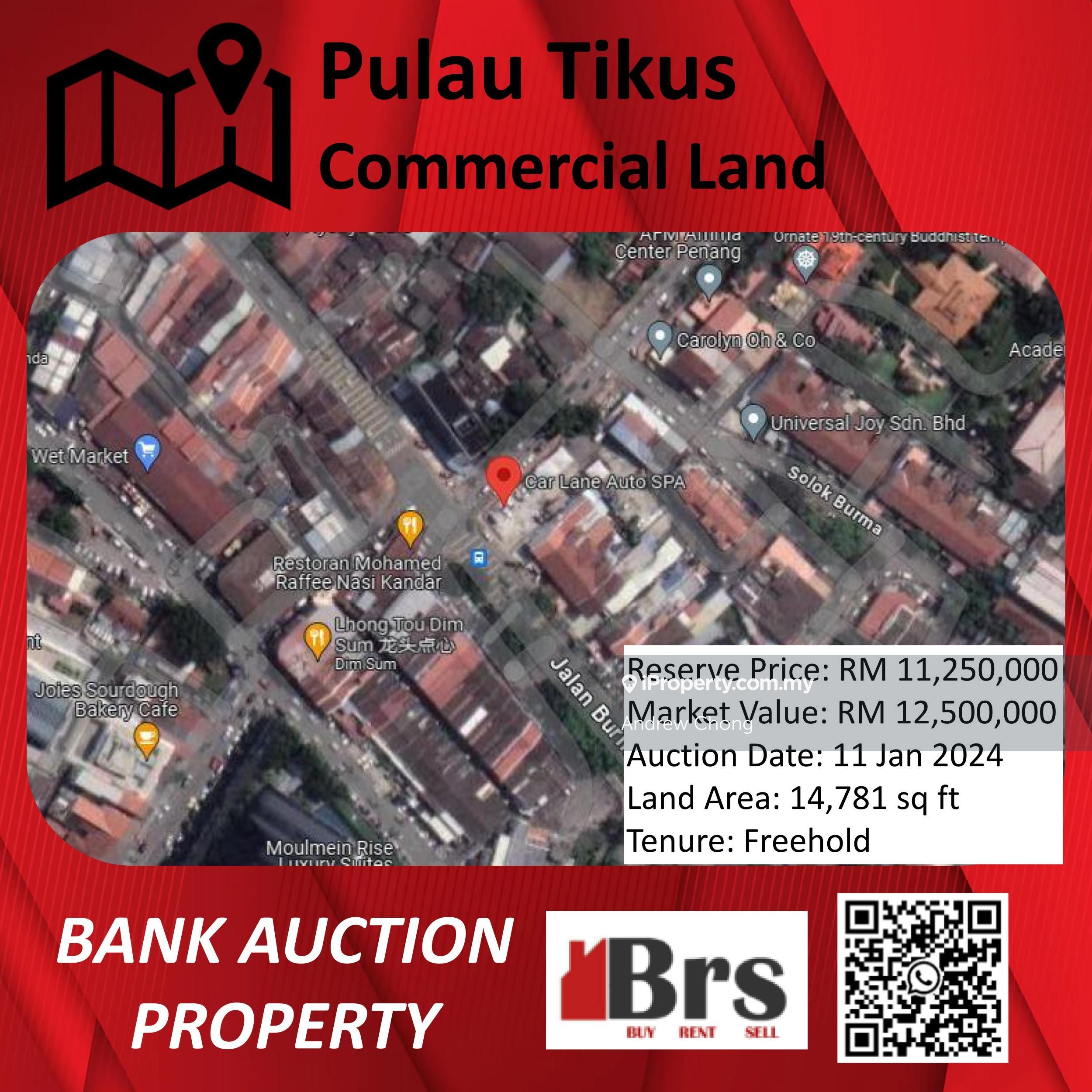 Pulau Tikus, Pulau Tikus Commercial Land for sale