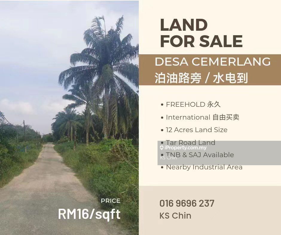 Ulu Tiram, Desa Cemerlang, Ulu Tiram Industrial Land For Sale ...