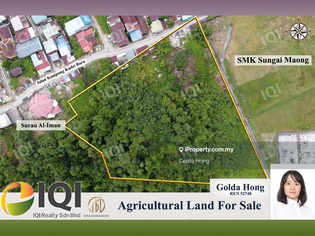 SMK Sungai Maong Town Area Land (Mixed Zone, Agricultural) at Jalan