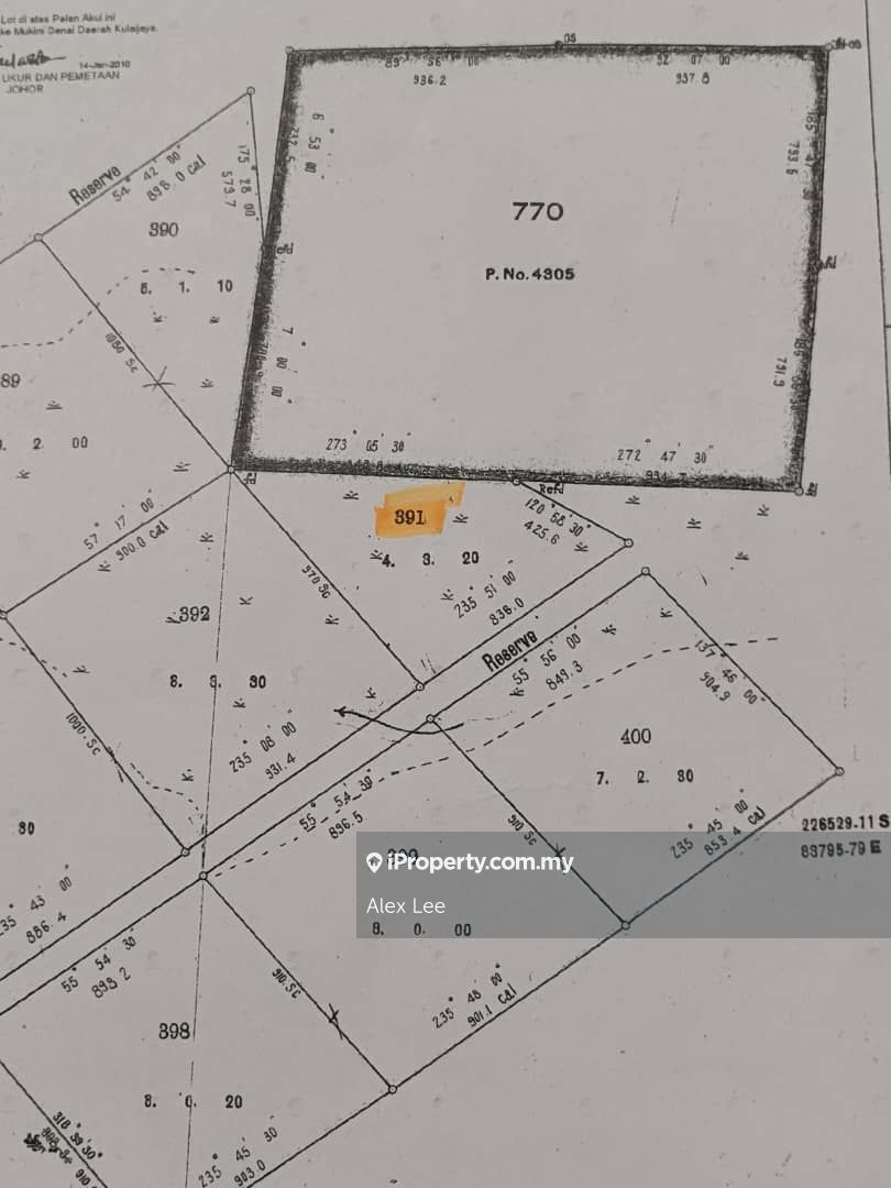Industrial Zoning 5 Acre Agri LandSeelong for 28/sqf, Seelong, Senai