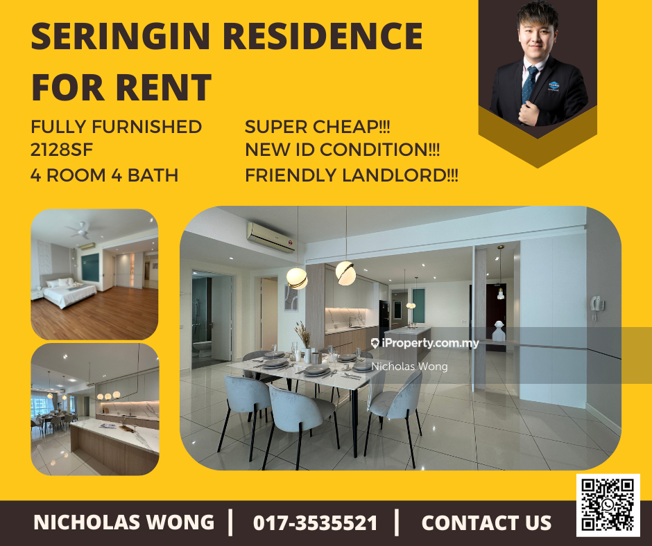 Seringin Residences Condominium 4 bedrooms for rent in Jalan Klang Lama