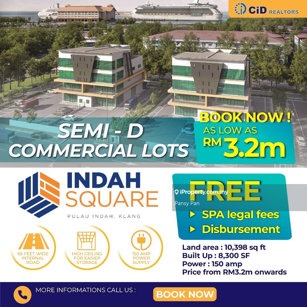 Indah Square, Pulau Indah, Port Klang Commercial Semi-D for sale ...