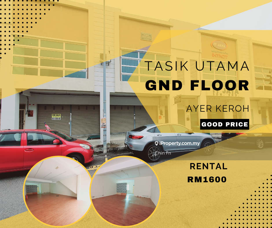 Ground Floor Shop with Nice Flooring Tasik Utama UTeM Students Ayer