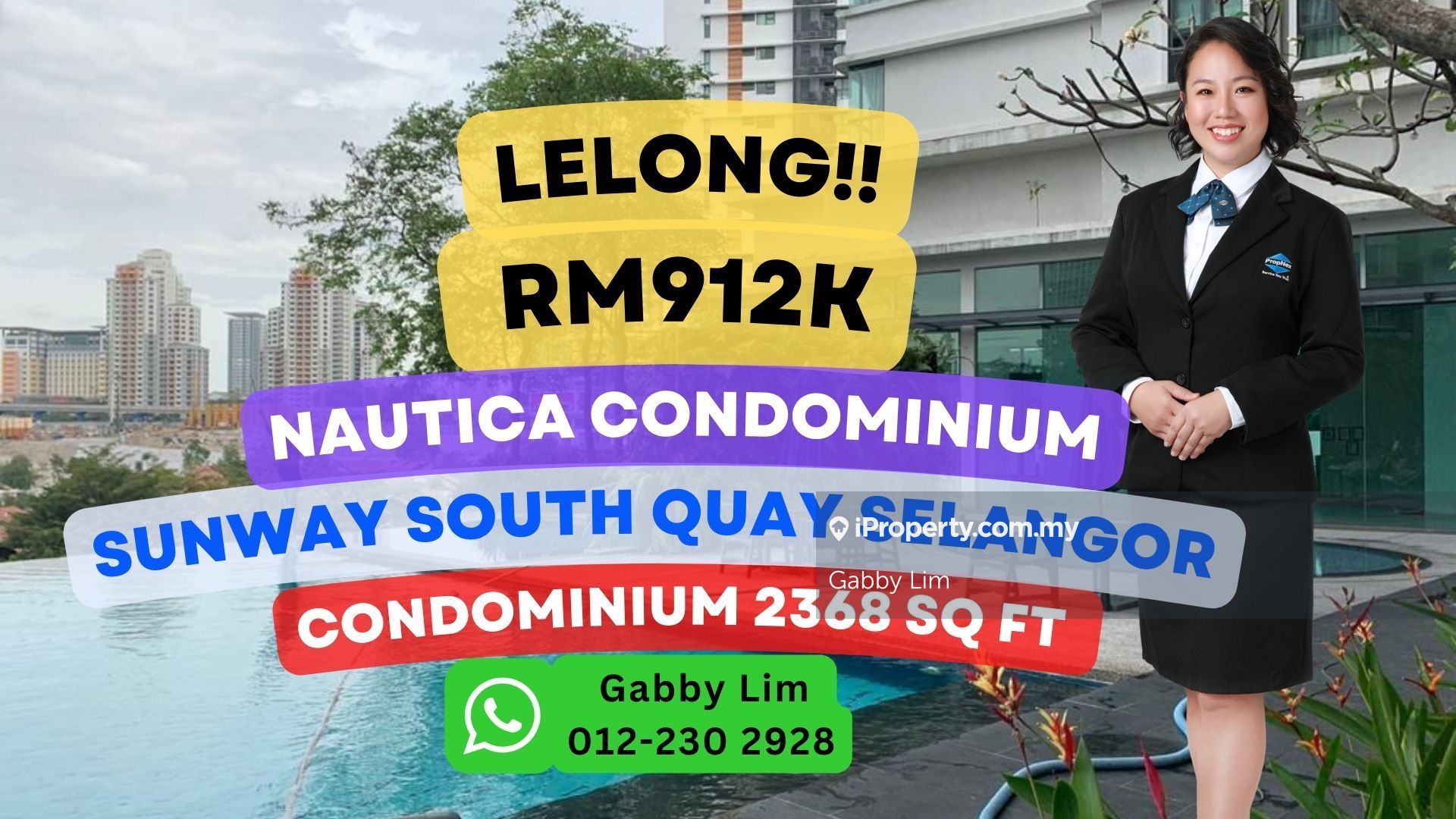 Nautica Lake Suites, Sunway South Quay, Bandar Sunway for sale ...