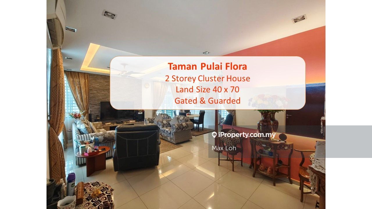 Taman Pulai Flora, Skudai Intermediate Cluster House 4+1 bedrooms for